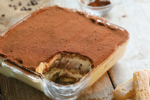 Receita do tiramisu italiano.